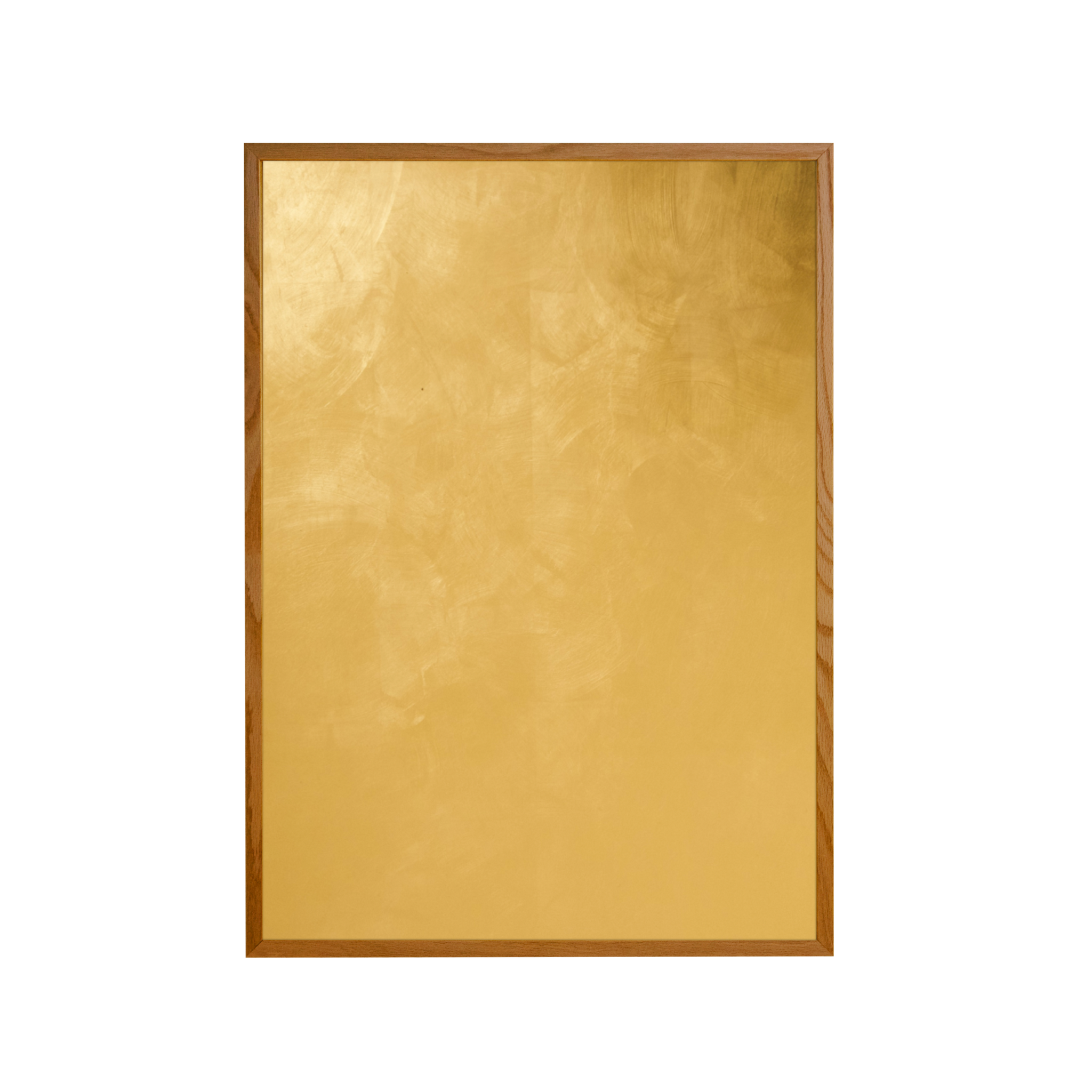 Gold Magnetwand / Whiteboard im Eichenrahmen